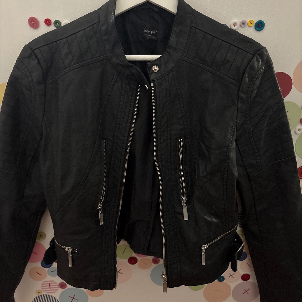 Black bomber jacket